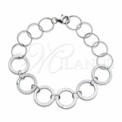 Plateada Plata Esterlina Pulsera, vista principal del producto de Plata 925 por Mayoreo, vista principal del producto