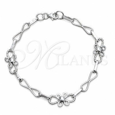 Plateada Plata Esterlina Pulsera, vista principal del producto de Plata 925 por Mayoreo, vista principal del producto