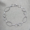 Sterling Silver Fancy Bracelet, Polished, Silver Finish, 03.392.0033.07 (12 MM Thickness, 7 Inches Length)