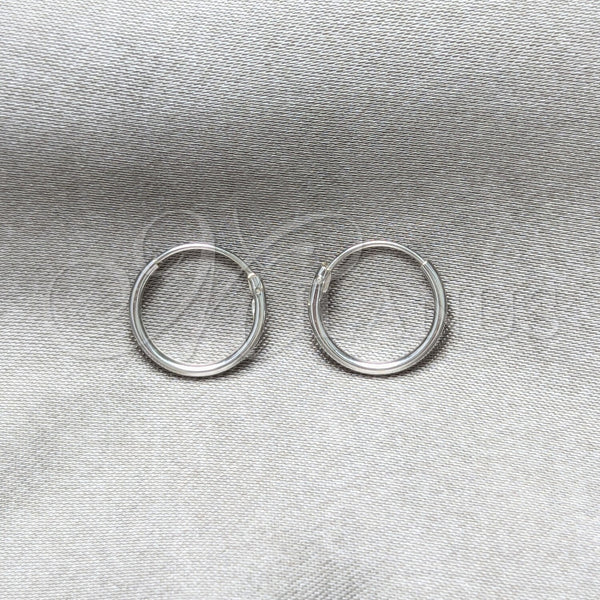 Sterling Silver Hoop Earrings — Small Hoop Polished 02. — main product view — SKU 158444 | Plata 925 aretes de aro — aro pequeño pulido 02. — SKU 158444