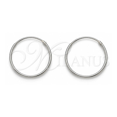 Sterling Silver Small Hoop, Polished, Silver Finish, 02.425.0013.20