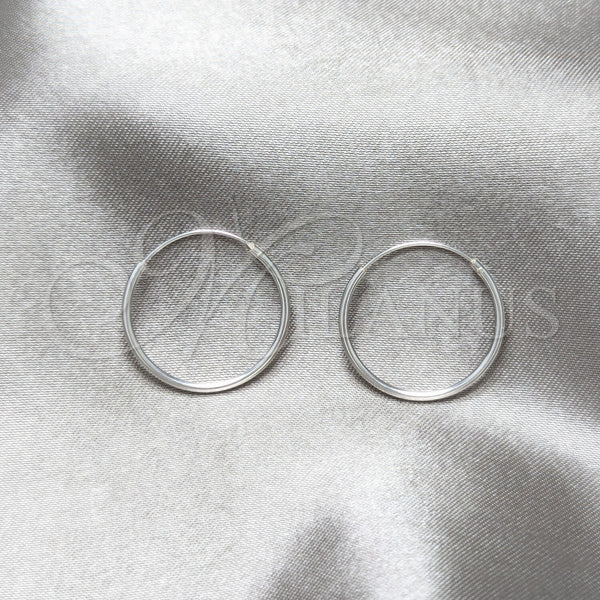 Sterling Silver Hoop Earrings — Small Hoop Polished 02. — main product view — SKU 158447 | Plata 925 aretes de aro — aro pequeño pulido 02. — SKU 158447
