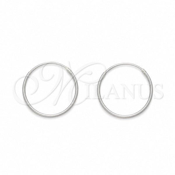 Sterling Silver Small Hoop, Polished, Silver Finish, 02.425.0013.20