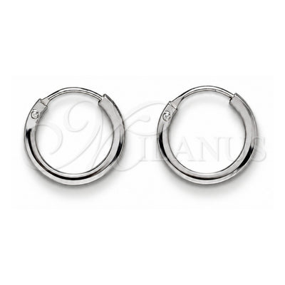 Sterling Silver Small Hoop, Polished, Silver Finish, 02.425.0016.12