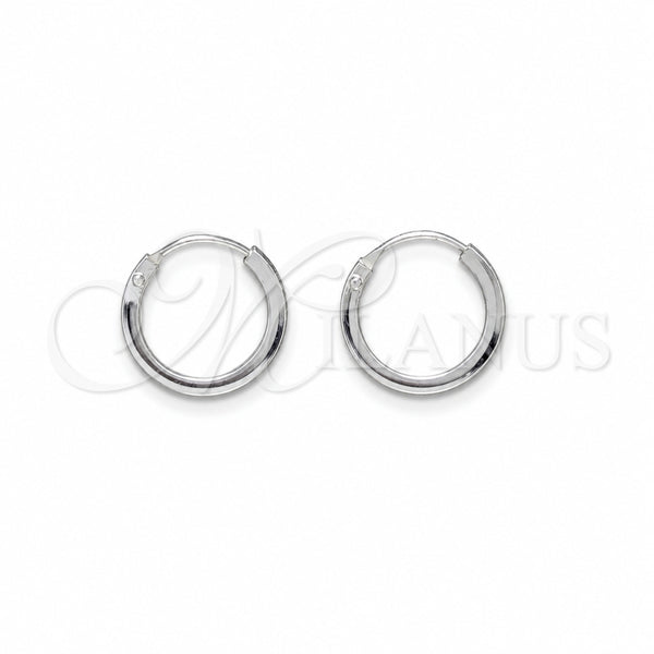 Sterling Silver Hoop Earrings — Small Hoop Polished 02. — main product view — SKU 158448 | Plata 925 aretes de aro — aro pequeño pulido 02. — SKU 158448