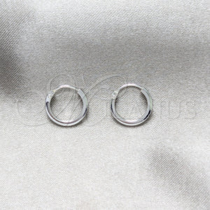 Sterling Silver Hoop Earrings — Small Hoop Polished 02. — main product view — SKU 158448 | Plata 925 aretes de aro — aro pequeño pulido 02. — SKU 158448