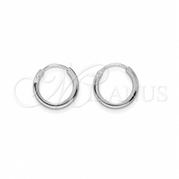 Sterling Silver Small Hoop, Polished, Silver Finish, 02.425.0016.12