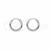 Sterling Silver Small Hoop, Polished, Silver Finish, 02.425.0016.12