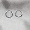 Sterling Silver Small Hoop, Polished, Silver Finish, 02.425.0016.15