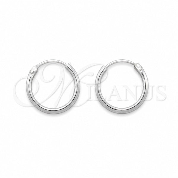 Sterling Silver Small Hoop, Polished, Silver Finish, 02.425.0016.15