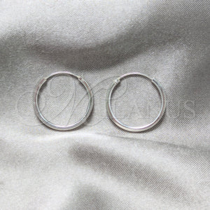 Sterling Silver Hoop Earrings — Small Hoop Polished 02. — main product view — SKU 158450 | Plata 925 aretes de aro — aro pequeño pulido 02. — SKU 158450