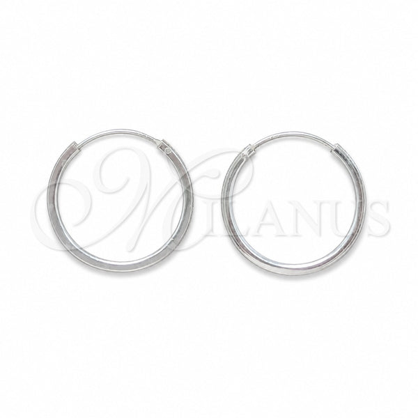 Sterling Silver Small Hoop, Polished, Silver Finish, 02.425.0016.20
