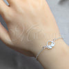 Sterling Silver Fancy Bracelet, Little Girl Design, Polished, Silver Finish, 03.392.0037.07 (15 MM Thickness, 7 Inches Length)