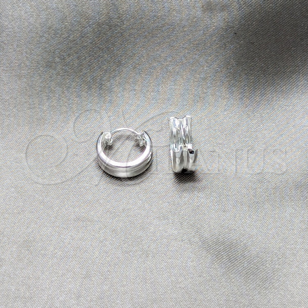 Sterling Silver Hoop Earrings — Small Hoop Polished 02. — main product view — SKU 158452 | Plata 925 aretes de aro — aro pequeño pulido 02. — SKU 158452