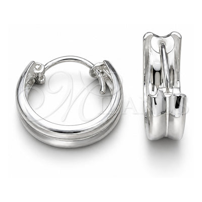 Sterling Silver Small Hoop, Polished, Silver Finish, 02.425.0019.15