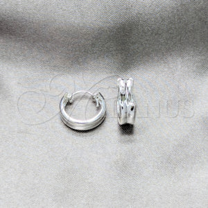 Sterling Silver Hoop Earrings — Small Hoop Polished 02. — main product view — SKU 158454 | Plata 925 aretes de aro — aro pequeño pulido 02. — SKU 158454