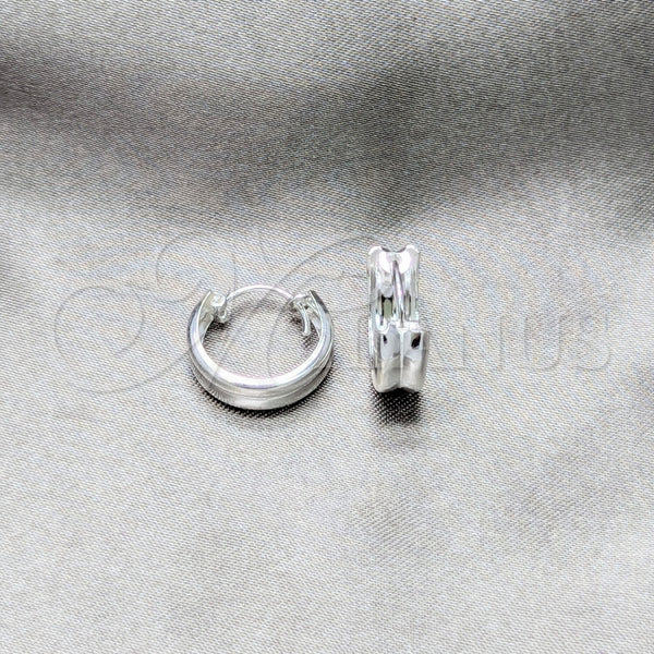 Sterling Silver Hoop Earrings — Small Hoop Polished 02. — main product view — SKU 158454 | Plata 925 aretes de aro — aro pequeño pulido 02. — SKU 158454