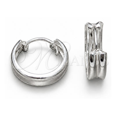Sterling Silver Small Hoop, Polished, Silver Finish, 02.425.0019.16