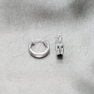Sterling Silver Hoop Earrings — Small Hoop Polished 02. — main product view — SKU 158455 | Plata 925 aretes de aro — aro pequeño pulido 02. — SKU 158455
