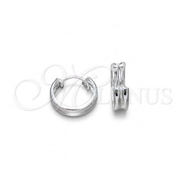 Sterling Silver Small Hoop, Polished, Silver Finish, 02.425.0019.16