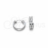Sterling Silver Small Hoop, Polished, Silver Finish, 02.425.0019.16