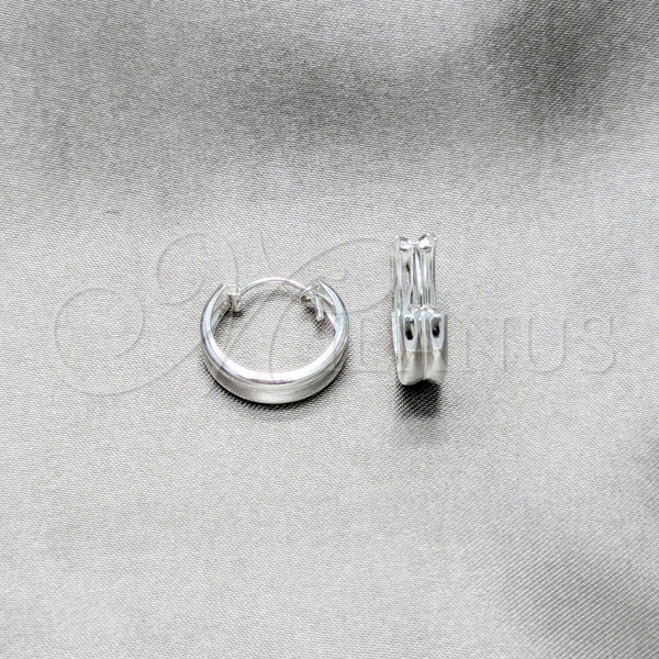 Sterling Silver Hoop Earrings — Small Hoop Polished 02. — main product view — SKU 158455 | Plata 925 aretes de aro — aro pequeño pulido 02. — SKU 158455