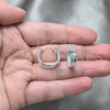 Sterling Silver Small Hoop, Polished, Silver Finish, 02.425.0019.18