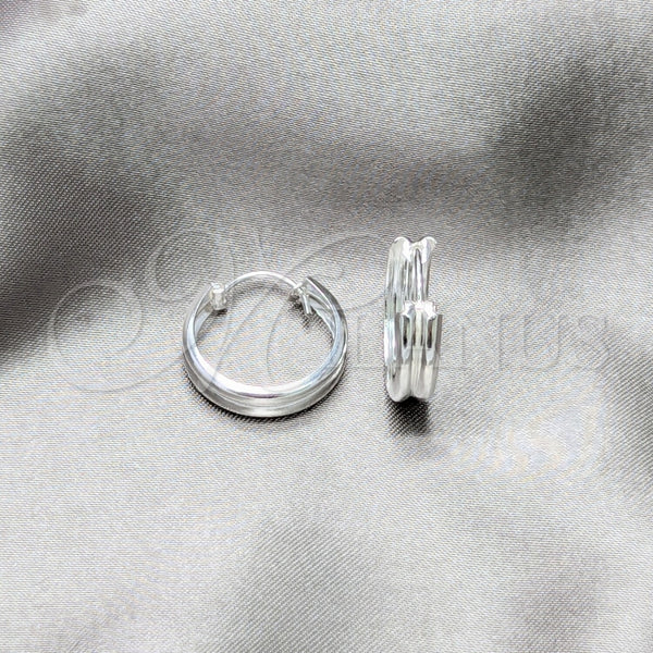 Sterling Silver Hoop Earrings — Small Hoop Polished 02. — main product view — SKU 158456 | Plata 925 aretes de aro — aro pequeño pulido 02. — SKU 158456