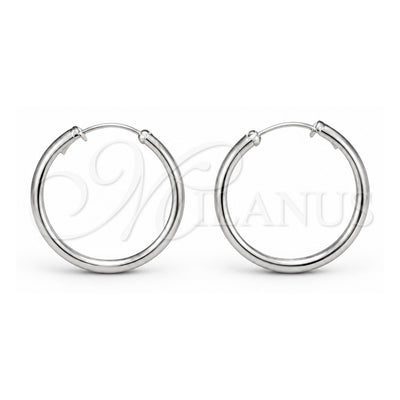 Sterling Silver Medium Hoop, Polished, Silver Finish, 02.425.0026.30