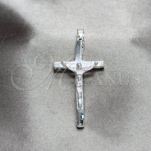 Sterling Silver Pendant — Religious Pendant Crucifix Design Polished 05. — main product view — SKU 158461 | Plata 925 dije — Religious Pendant Crucifix diseño pulido 05. — SKU 158461