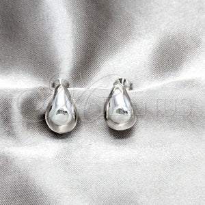 Sterling Silver Ring — Stud Earring Teardrop Design Polished 02. — main product view — SKU 158475 | Plata 925 anillo — Stud Earring Teardrop diseño pulido 02. — SKU 158475