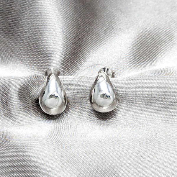 Sterling Silver Ring — Stud Earring Teardrop Design Polished 02. — main product view — SKU 158475 | Plata 925 anillo — Stud Earring Teardrop diseño pulido 02. — SKU 158475