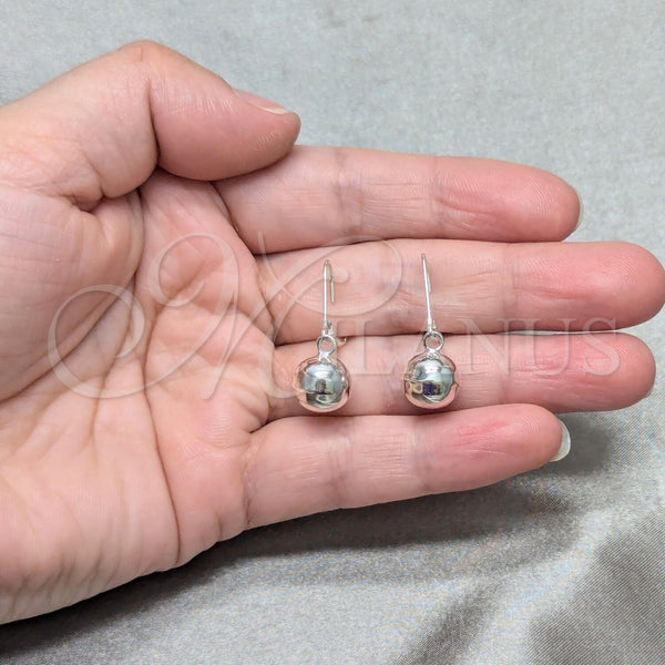 Sterling Silver Ring — Dangle Earring Ball Design Polished 02. — alternate product view — SKU 158477 | Plata 925 anillo — Dangle Earring Ball diseño pulido 02. — SKU 158477