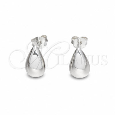 Sterling Silver Stud Earring, Teardrop Design, Polished, Silver Finish, 02.401.0095 for wholesale, main product view
