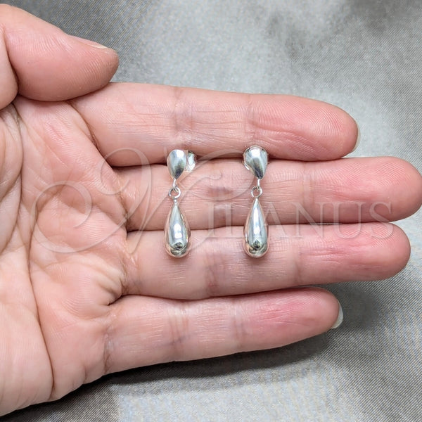 Sterling Silver Ring — Stud Earring Teardrop Design Polished 02. — alternate product view — SKU 158483 | Plata 925 anillo — Stud Earring Teardrop diseño pulido 02. — SKU 158483