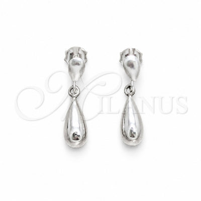 Sterling Silver Stud Earring, Teardrop Design, Polished, Silver Finish, 02.401.0098 for wholesale, main product view