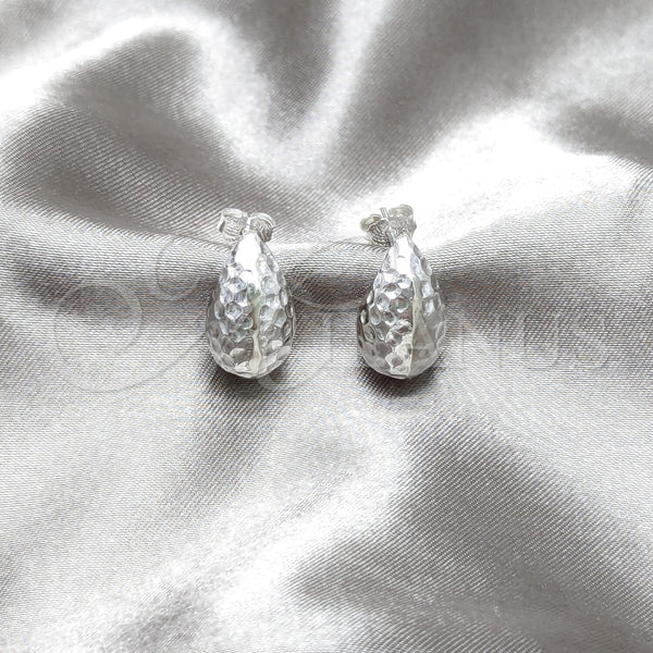 Sterling Silver Ring — Stud Earring Teardrop Design Polished 02. — main product view — SKU 158488 | Plata 925 anillo — Stud Earring Teardrop diseño pulido 02. — SKU 158488