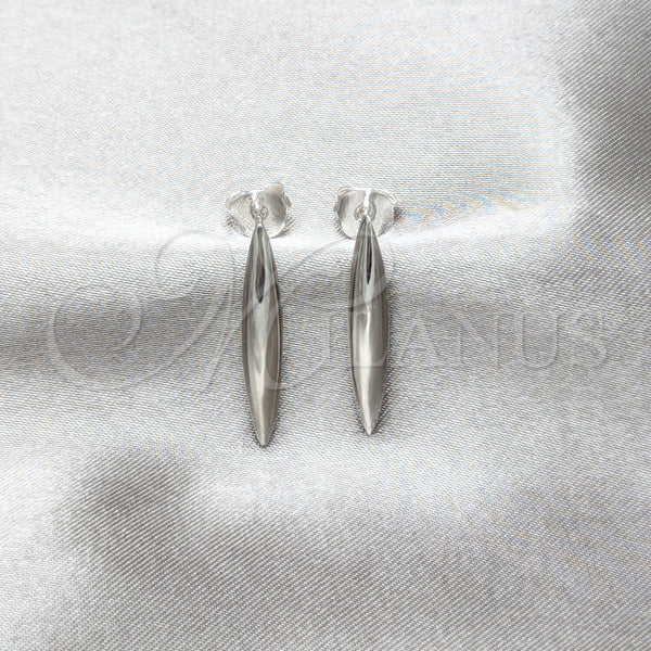 Sterling Silver Ring — Stud Earring Chunky Design Polished 02. — main product view — SKU 158489 | Plata 925 anillo — Stud Earring Chunky diseño pulido 02. — SKU 158489