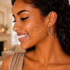 Sterling Silver Medium Hoop, Twist Design, Polished, Silver Finish, 02.401.0105.30