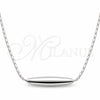 Sterling Silver Pendant Necklace, Chunky Design, Polished, Silver Finish, 04.401.0027.18 (01 MM Thickness, 18 Inches Length)