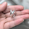 Sterling Silver Elegant Ring, Chunky and Teardrop Design, Polished, Silver Finish, 01.401.0001 (One size fits all)