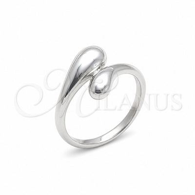 Sterling Silver Elegant Ring, Chunky and Teardrop Design, Polished, Silver Finish, 01.401.0001 (One size fits for wholesale, main product view