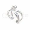 Sterling Silver Elegant Ring, Chunky and Teardrop Design, Polished, Silver Finish, 01.401.0002 (One size fits all)
