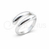 Sterling Silver Elegant Ring, Chunky and Teardrop Design, Polished, Silver Finish, 01.401.0004 (One size fits all)