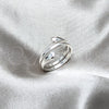 Sterling Silver Elegant Ring, Polished, Silver Finish, 01.401.0005 (One size fits all)