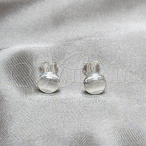 Sterling Silver Ring — Stud Earring Polished 02. — main product view — SKU 158505 | Plata 925 anillo — Stud Earring pulido 02. — SKU 158505