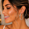 Sterling Silver Large Hoop, Polished, Silver Finish, 02.425.0026.50