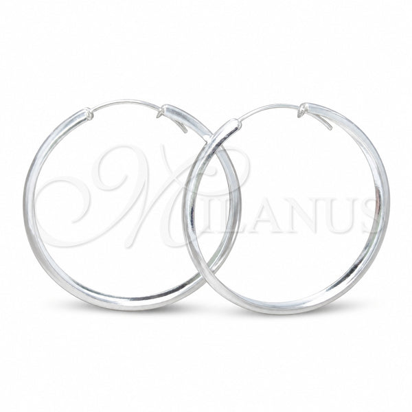 Sterling Silver Large Hoop, Polished, Silver Finish, 02.425.0026.50