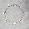 Sterling Silver Bracelet — Charm Bracelet Heart Design Polished 03. 03 MM — alternate product view — SKU 158508 | Plata 925 brazalete — Charm Bracelet corazón diseño pulido 03. 03 MM — SKU 158508