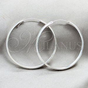 Sterling Silver Hoop Earrings — Large Hoop Polished 02. — main product view — SKU 158509 | Plata 925 aretes de aro — Large Hoop pulido 02. — SKU 158509